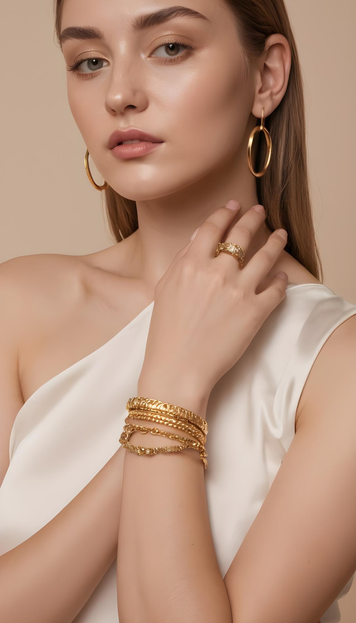 Lady with gold